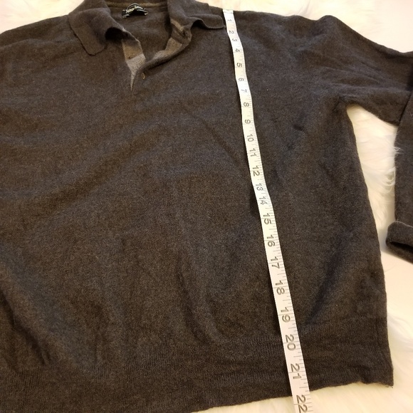 Neiman Marcus❤Merino Wool Button Pullover Sweater - Picture 6 of 7